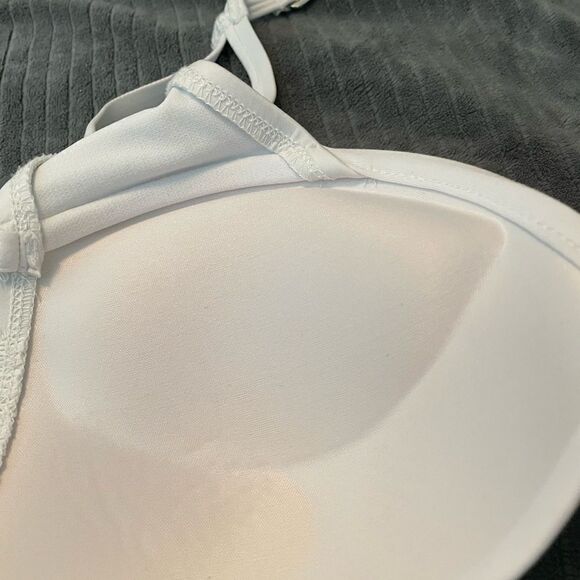 Mossimo White Ruched Bikini Top Size Large - Picture 12 of 13